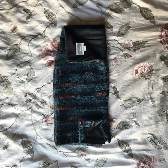 MAEVE fuzzy multi pencil skirt 🦋 - Picture 2 of 4